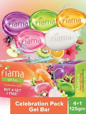 Fiama জেল বার সেলিব্রেশন প্যাক (৫ পিস, ১২৫ গ্রাম)