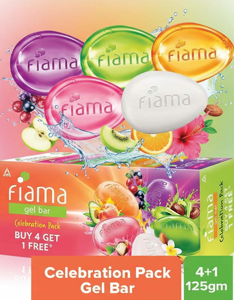 Fiama জেল বার সেলিব্রেশন প্যাক (৫ পিস, ১২৫ গ্রাম)